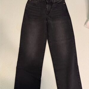 Madewell Black Straight-Leg Jeans